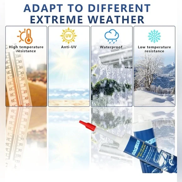 RV Roof Sealant Self-Leveling Lap Sealant White, Camper Caulk for RV Roof Repair - Picture 5 of 5